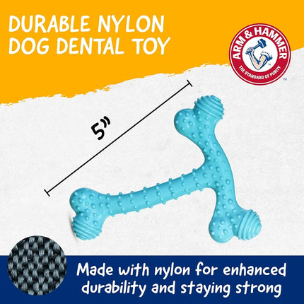 Arm & Hammer Ora-Play T-Bone Dental Chew Toy for Dogs Best Dog Chew Toy for Moderate Chewers Reduces Plaque & Tartar Buildup Without Brushing, Peanut Butter Flavor (Pack of 24)