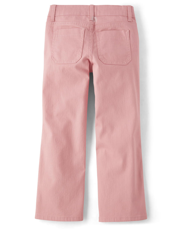 The Children's Place Girls' Patch Pocket Wide Leg Pants, Sachet Pink, 5