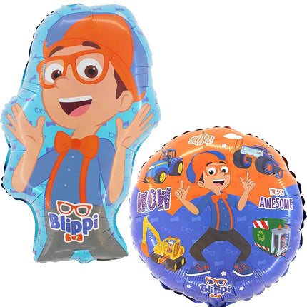 Toyland® 2 Pack Blippi Balloons - 18" Round Charac