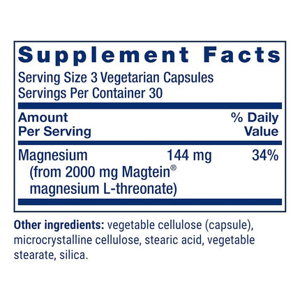 Life Extension Neuro-Mag Magnesium L-Threonate 90 Vegetarian Capsules