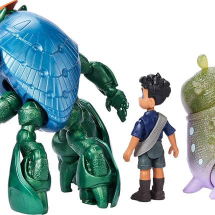 Mattel Disney and Pixar Elio Action Figure Storyteller 3 Pack, Elio, Ambassador Grigon and Glordon Characters, Posable Movie Toys at 4-in Scale