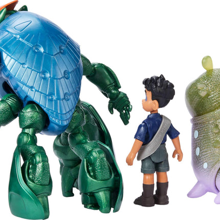 Mattel Disney and Pixar Elio Action Figure Storyteller 3 Pack, Elio, Ambassador Grigon and Glordon Characters, Posable Movie Toys at 4-in Scale