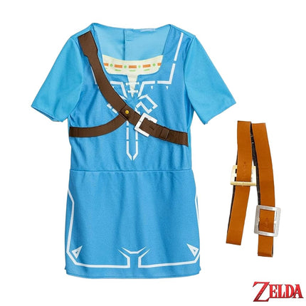 Disguise Official Legend of Zelda Costume Kids, Link Costume Kids Breath of the Wild Costume, Nintendo Costume Fancy Dress Up Outfit for Children World Book Day Costumes for Boys Medium