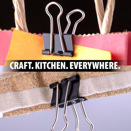 Officemate OIC Mini Binder Clips, Black, 144 Pack (12 Boxes of 1 Dozen Each) (99010)