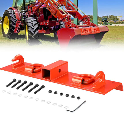 PULLAFUN Tractor Grab Hooks Heavy Duty Bolt On Compact Tractor Bucket Hooks 2" Receiver Compatible with John Deere 1025R 2320 2520 2720 2025R 2032R 2038R 3032E 4010 4100 4110 4115 (4100Z)