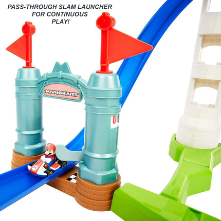Hot Wheels Mario Kart Circuit Slam Track Set & Mario Kart Vehicle