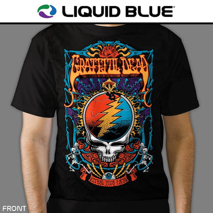 Liquid Blue Men's Steal Your Trippy T-Shirt - Gray - Medium