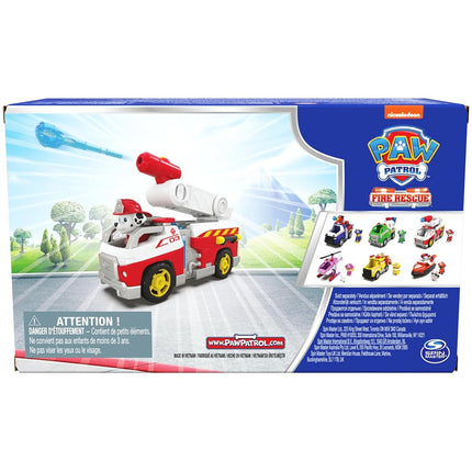 PAW Patrol Fire Rescue: Marshall Rescue Fire Engine with Action Figure & Projectile Launcher & Toy Truck, Kids Toys for Boys & Girls Ages 3 and Up