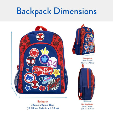 Marvel Spiderman Backpack | Spidey And His Amazing Friends Kids Backpack I School Bag For Boys | Boys Backpacks | One Size