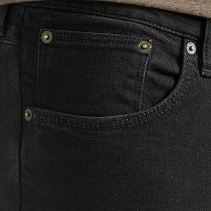 Wrangler Men's Free-to-Stretch Regular Fit Jean, Black, 42W x 32L