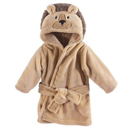 Hudson Baby Unisex Baby baby-girls baby-boys Plush Pool and Beach Robe Cover-ups, Lion, 6-12 Months