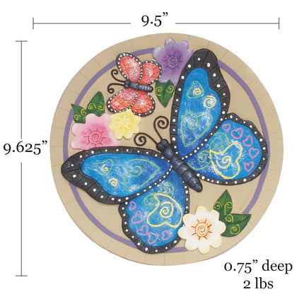 Spoontiques - Garden Décor - Butterfly Stepping Stone - Decorative Stone for Garden