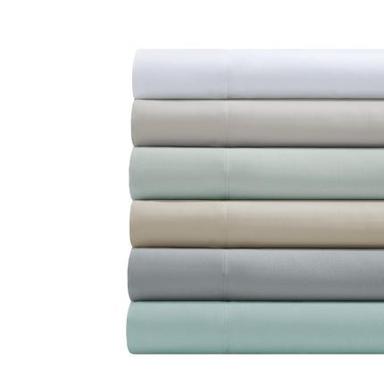 Comfort Spaces Coolmax Moisture Wicking Sheet Set Soft, Fade Resistant, All Elastic Deep Pocket Fits Up to 16" Mattress - Warm Weather Cooling Sheets for Night Sweats, Twin, Grey, 3 Piece