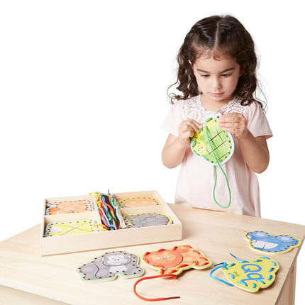 Melissa & Doug Alphabet Lacing Cards