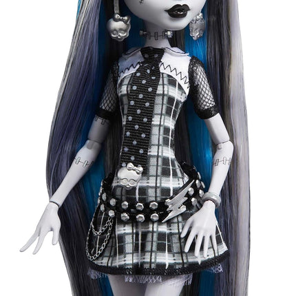 Monster High® Doll, Frankie Stein in Black and White, Reel Drama Collector Doll, Doll-Size and Life-Size Posters, Horror Flick Theme, Toys and Gifts