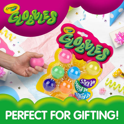 CRAYOLA GLOBBLES 6/PAQ COLORES SURT, Multicolor, Talla única