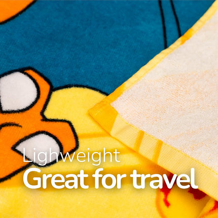 Pokemon Charizard Fire Kids Cotton Beach Towel, 58 x 28 Inch, Soft & Absorbent Pool, Bath & Beach Towel (Officially Licensed Product) by Franco