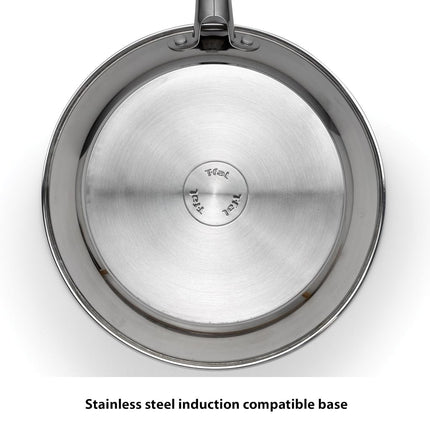 T-fal 2100096045 Pro E760SC Performa Ensemble de batterie de cuisine en acier inoxydable compatible lave-vaisselle et four, 12 pièces, argent, 0