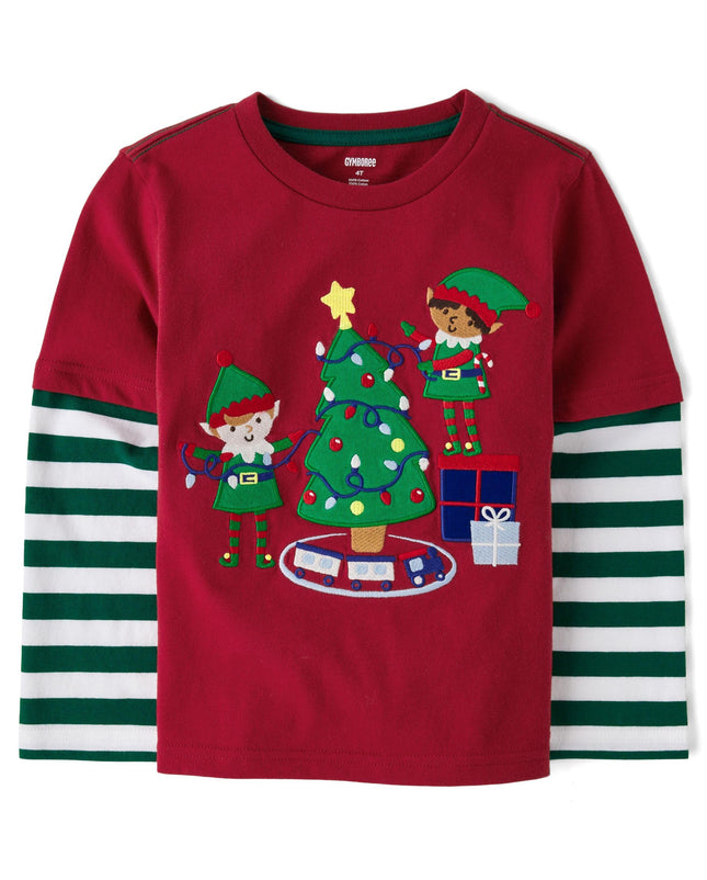 Gymboree Boys and Toddler Embroidered Graphic Long