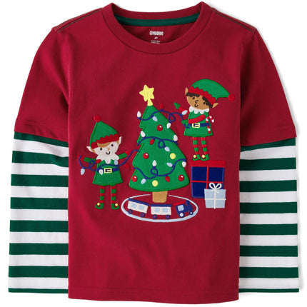 Gymboree Boys and Toddler Embroidered Graphic Long