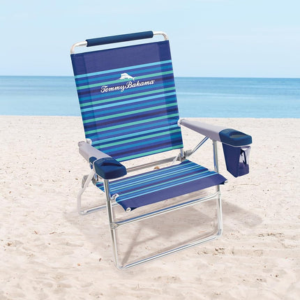 Tommy Bahama 15" Extended Height 4 Position Folding Beach Chair, Mixed