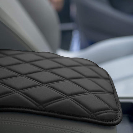 FH Group Neosupreme Black Diamond Pattern Center Console Pad � Water-Resistant Armrest Cover Protector for Cars, SUVs & Trucks