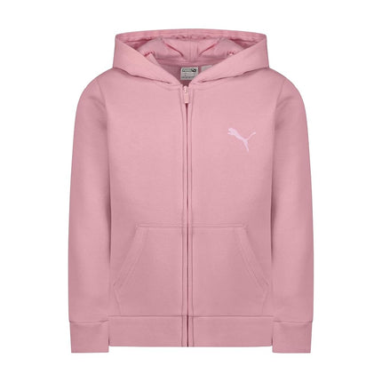 PUMA Girls' Zip-up Hoodie, Light Pink, 5