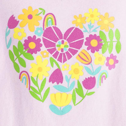 The Children's Place Baby Girls Hawaiian Short Sleeve Graphic T Shirt, Hawaiian Flowers, 2T