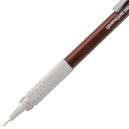 Pentel GraphGear 500 Mechanical Drafting Pencil, (0.3mm), Extra Fine Line, Brown Barrel, Pack of 4 (PG523BP4E)