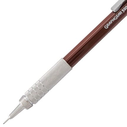 Pentel GraphGear 500 Mechanical Drafting Pencil, (0.3mm), Extra Fine Line, Brown Barrel, Pack of 4 (PG523BP4E)