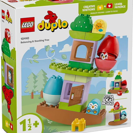LEGO DUPLO My First Balancing & Stacking Tree Toy for 18 Month Old Boys & Girls, Toddler Learning Toy with Tree House and 2 Bird Animal Figures, Educational Kids' & Baby Early Development Toys 10440
