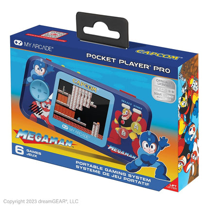 Console de jeu portable My Arcade Mega Man Pocket Player Pro (6 JEUX EN 1)