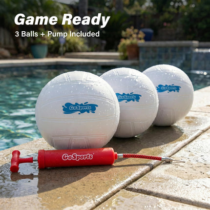 GoSports Water Volleyball Lot de 3 ballons idéal pour les piscines ou les parties de volley-ball sur gazon