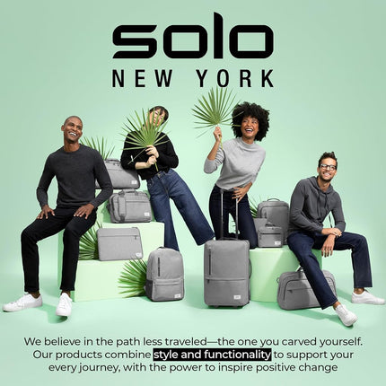 Solo Re:Define Laptop Backpack, Gray, 15.6", Gray, 15.6", Re:define Laptop Backpack