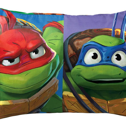 Jay Franco Nickelodeon Teenage Mutant Ninja Turtles Good Fight 2 Pack Reversible Pillowcases - Double Sided Pillow Covers, Kids Super Soft Bedding