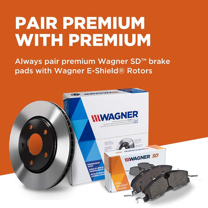 Wagner Severe Duty SX757 Semi-Metallic Disc Pad Set, Rear