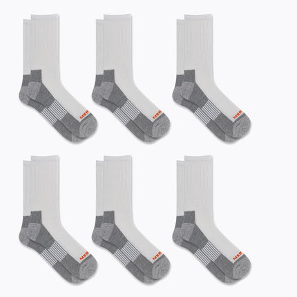Merrell Recycled Cushion, White Block (6 Pairs), Small-Medium