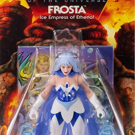 Masters of the Universe Origins Action Figure Frosta Cartoon Collection, 5.5-inch 1980s TV Princess of Power with Ice Powers, Detailed Design & Cape