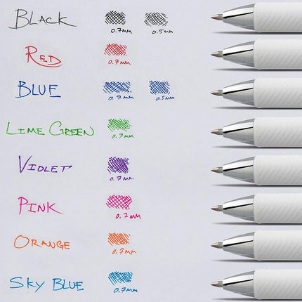 Pentel EnerGel Pearl Deluxe RTX Retractable Gel Pen, 0.7mm Needle Tip, 2 Pack, Violet Ink (BLN77WBP2V)