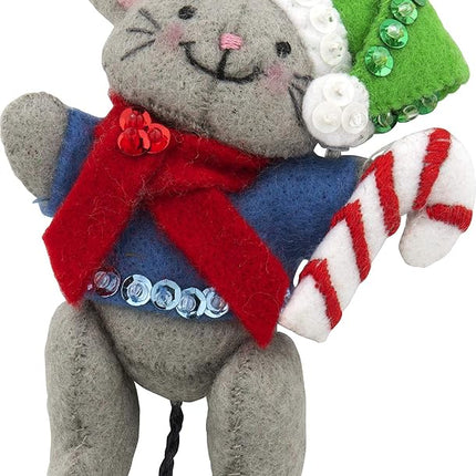 Bucilla 89288E Felt Applique Christmas Ornament Kit, Night Before Christmas, Set of 6