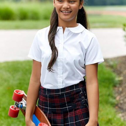French Toast Girls' Plaid Two-Tab Scooter Skirt - Multicolor - 5