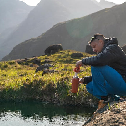 Lifestraw Go Series 2.0 Stainless Steel Water Bottle with Filter, Aegean Sea, 1 Litre Capacity