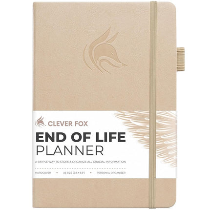 Clever Fox End of Life Planner (Seashell, A5 (5.8'
