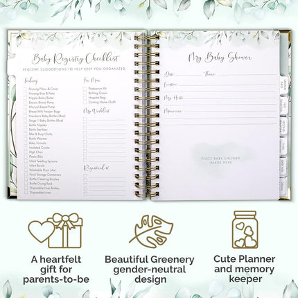 Beautiful Pregnancy Journal and Memory Book with Stickers and Keepsake Pocket - Lovely Gift for First Time Moms to Be - The Perfect Planner to Track Your Little Ones Life-Changing Journey