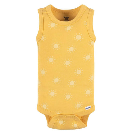 Gerber Baby Boys Multi-Pack Sleeveless Onesies Bodysuit, Backyard Bbq, 12 Months