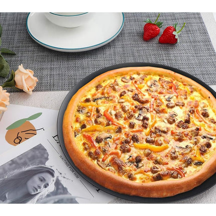 Pizza Pan with Holes, Beasea 11 Inch Nonstick Aluminum Alloy Round Vented Pizza Pans Pizza Crisper Pan Pizza Baking Tray Bakeware for Home Restaurant Kitchen