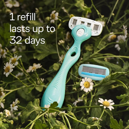 Schick Hydro Silk Sensitive Skin Razor for Women With 5 Moisturizing Razor Blade Refills