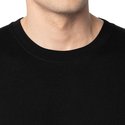 Fruit of the Loom Men's EverSoft Cotton Short Sleeve T-Shirts, 2 Pack, Black, Medium