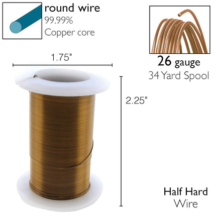 The Beadsmith Copper Jewelry Wire
