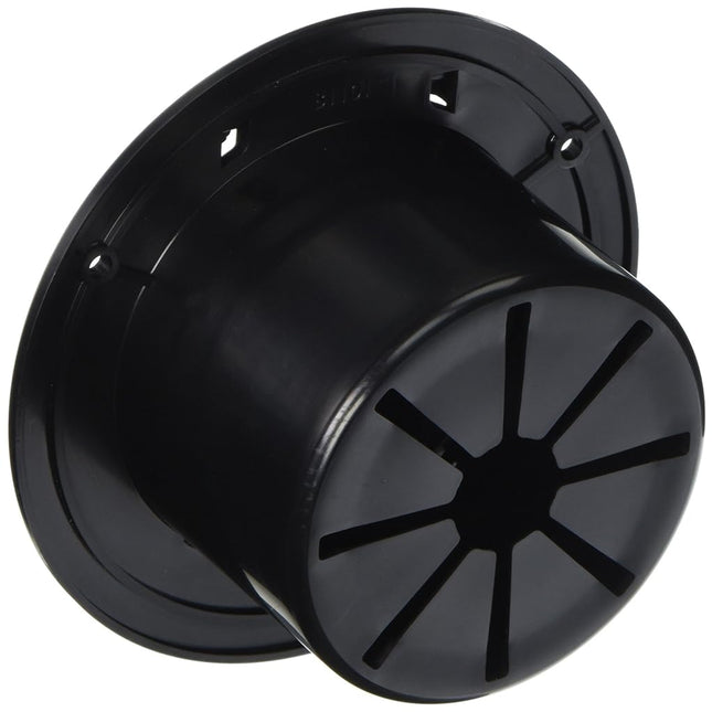 RV Designer B113, Round Electrical Cable Hatch, Deluxe, Replaceable Lid, 5.2 inch Diameter, Black